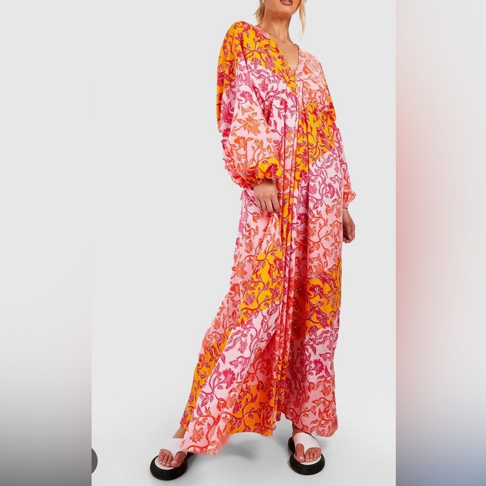 Tall- Boho floral maxi dress